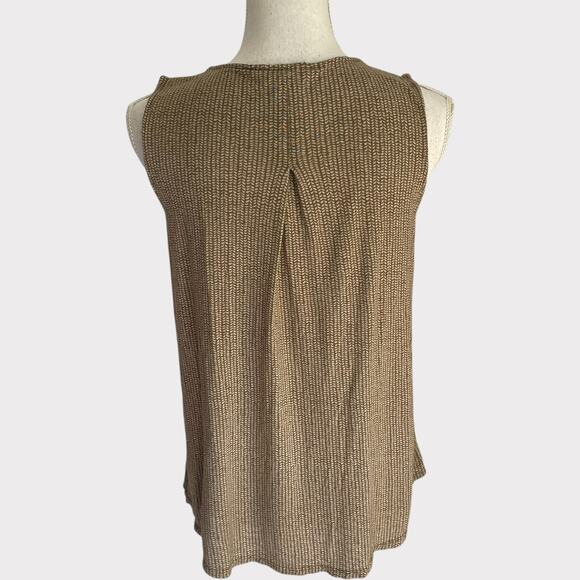 Lucky Brand Tank Top V Neck Brown Neutral Sleeveless Casual Layers XS - Picture 4 of 6